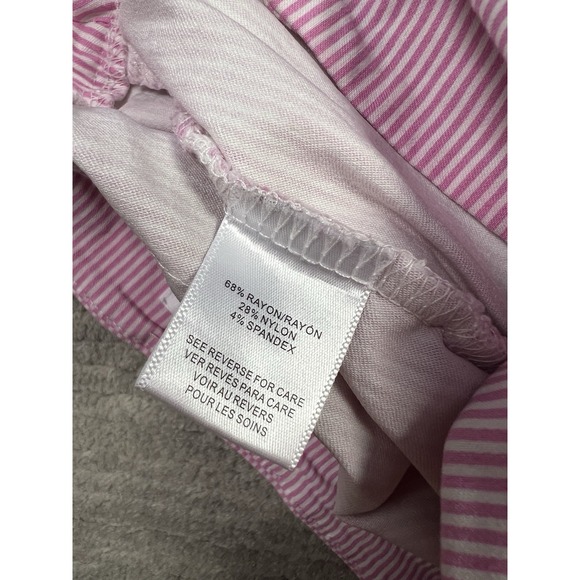 Savion Skorts Womens‎ Large Pink Pinstriped Mini Short Stretchy Rayon Blend - Picture 11 of 13